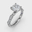 Fana Classic Diamond Engagement Ring with Detailed Milgrain Band 3039