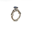 2.19ctw Platinum Mokume Sapphire Custom Ring