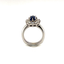 3.06ctw 18k Couture Sapphire and Diamond Ring