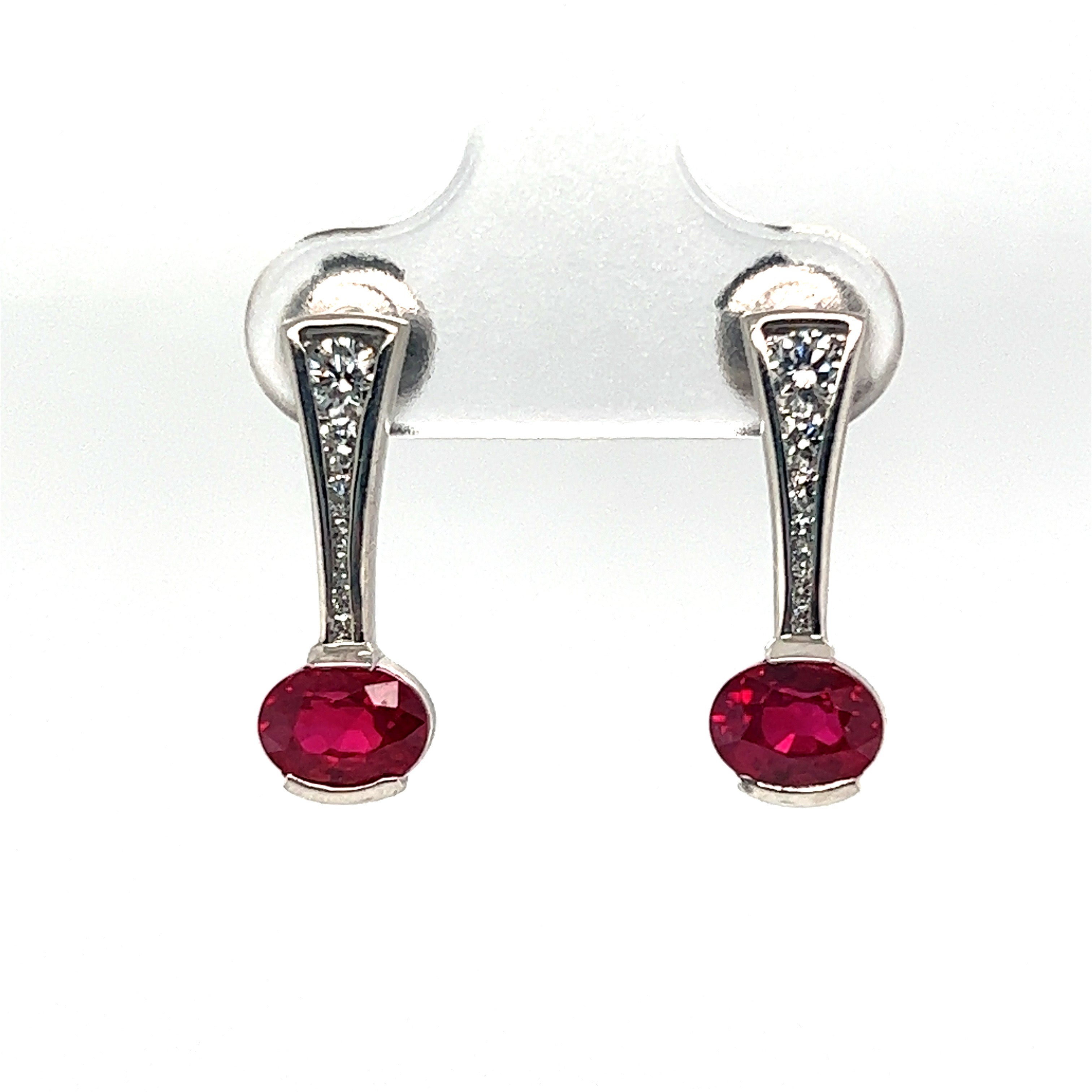 Shop Natural Ruby Earrings Studs Online for Women | GemsNY