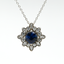 3.53CT Sapphire and Diamond Custom Pendant