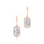 KWIAT Ashoka Diamond Drop Earrings in 18k Rose Gold E-2377