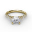 Fana Contemporary Diamond Solitaire Engagement Ring With Hidden Halo 3216
