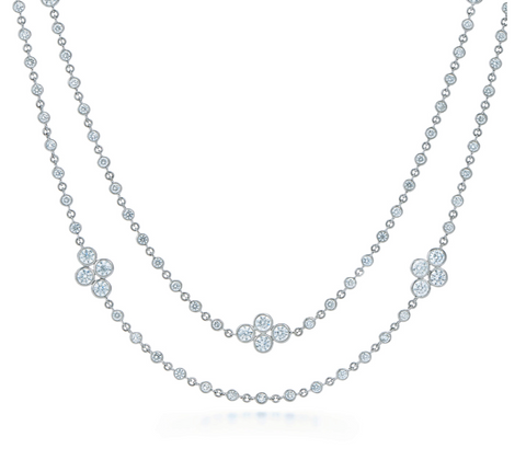 KWIAT Diamond Strings Quads Necklace N-DIASTRQUAD16-GROUP-18KW