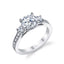 Sylvie Noella Classic Three Stone Engagement Ring S1083
