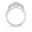 Sylvie Vanna Classic Oval Three Stone Engagement Ring S1966S