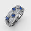 Fana Double Row Sapphire and Diamond Ring 1592