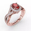 Fana Look of Love Ruby and Diamond Criss-Cross Ring 1519