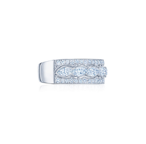 KWIAT Eclipse Marquise Diamond Band Ring R-30063-0-DIA-18KW
