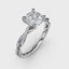 Fana Gold And Diamond Twist Engagement Ring 3901