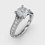 Fana Classic Diamond Engagement Ring with Detailed Milgrain Band 3827