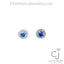 1.08ctw Sapphire & Diamond Earrings