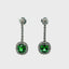 2.40ctw Tsavorite Garnet & Diamond Earrings