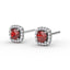 FANA Ruby and Diamond Stud Earrings ER1479R