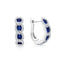 Fana Curb Link Emerald and Diamond Hoop Earrings