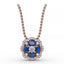 Fana Love in Bloom Sapphire and Diamond Pendant 1574