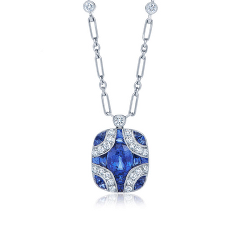 KWIAT Argyle Collection Sapphire and Diamond Necklace N-28688S-0-DIASAP-18KW