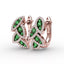 Fana Dramatic Emerald and Diamond Leaf Earrings