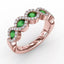 Fana Hold Me Close Ruby and Diamond Twist Ring