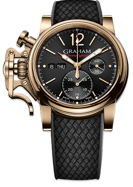 NOS Graham Chronofighter RAC Trigger Black Dial 46mm Watch B/P 2TRAB.B01A -  Jewels in Time