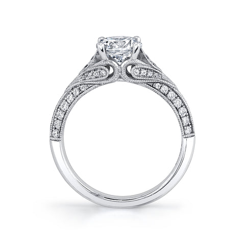 Sylvie ANTIQUE INSPIRED ENGAGEMENT RING S1744