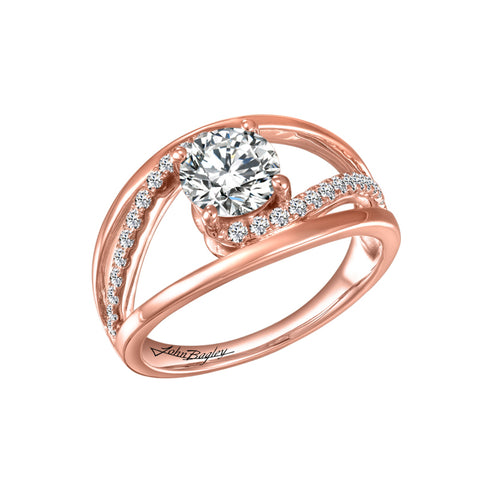 John Bagley Signature Diamond Engagement Ring #266832 - Chalmers Jewelers