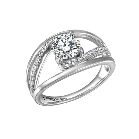 John Bagley Signature Diamond Engagement Ring #266832 - Chalmers Jewelers