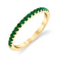 Classic Yellow Gold Emerald Wedding Band B4002 ALL EM-YG - Chalmers Jewelers
