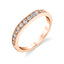 Sylvie Vintage Inspired Wedding Band With Milgrain Detailing BS1389