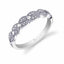 Marquise Shaped Wedding Band BSY818 - Chalmers Jewelers