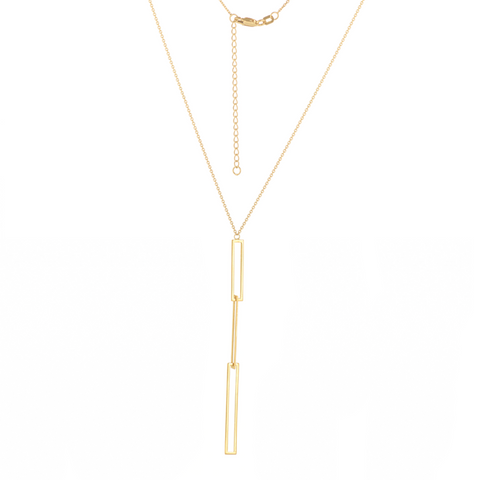 MIDAS 14k Gold Interlocking Paperclip Necklace MF026771