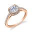 Cushion Cut Engagement Ring With Halo SY590 - Chalmers Jewelers