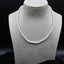 White Cultured Pearl Necklace with Sterling Silver Clasp
