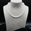 Akoya Cultured White Pearl Necklace with 14k White Gold Clasp