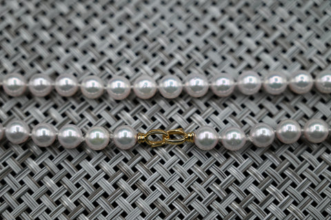 White Cultured Pearl Necklace
