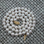 Akoya Cultured White Pearl Necklace with 14k Yellow Gold Clasp