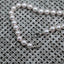 White Cultured Pearl Strand Bracelet with Sterling Silver Clasp