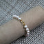 White Cultured Pearl Strand Bracelet with 18k Double Claw Clasp