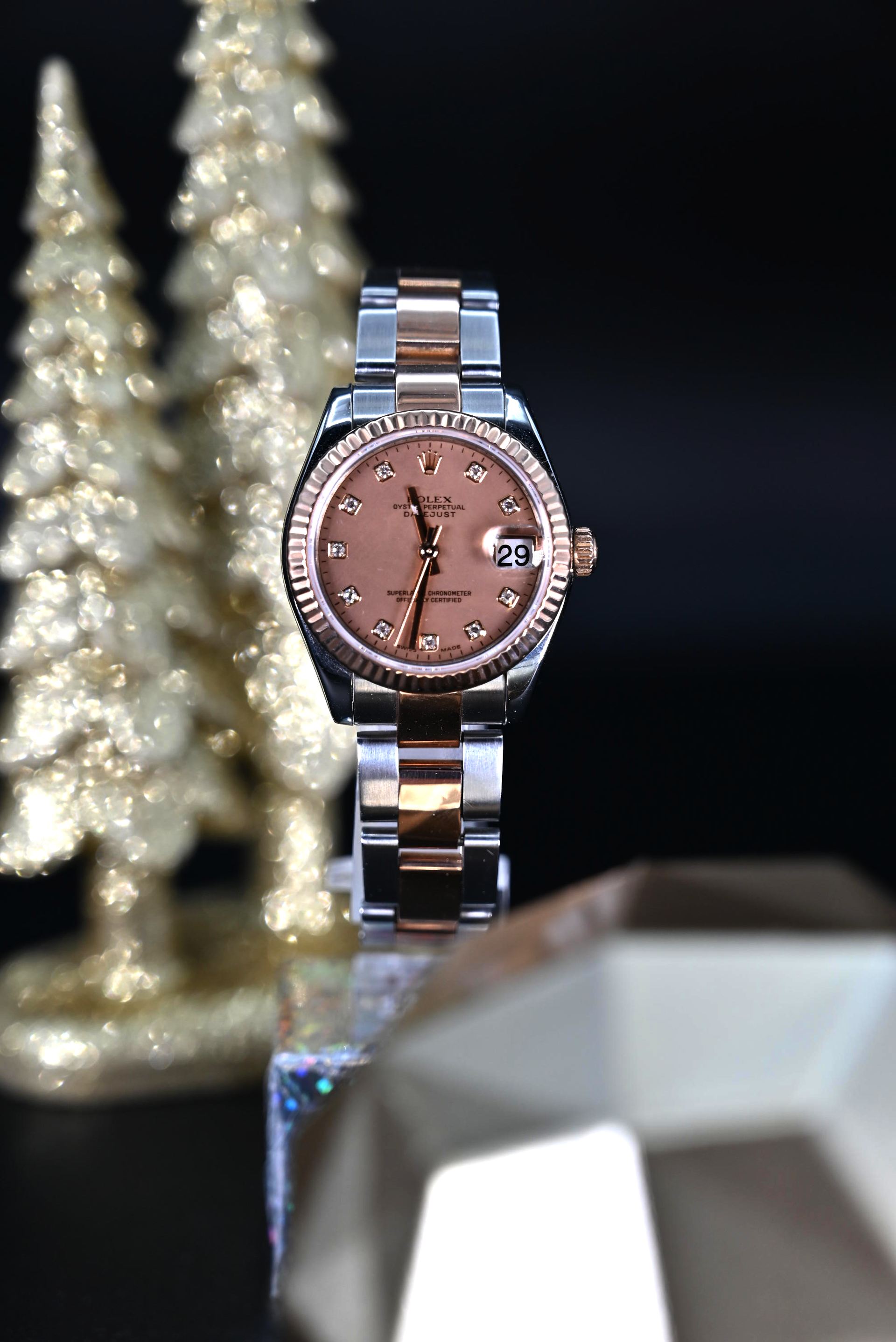 ROLEX 18K/ STAINLESS LADY-DATEJUST DIAMOND DIAL (31MM) 178271