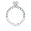 Sylvie Round Solitaire Engagement Ring S1P12