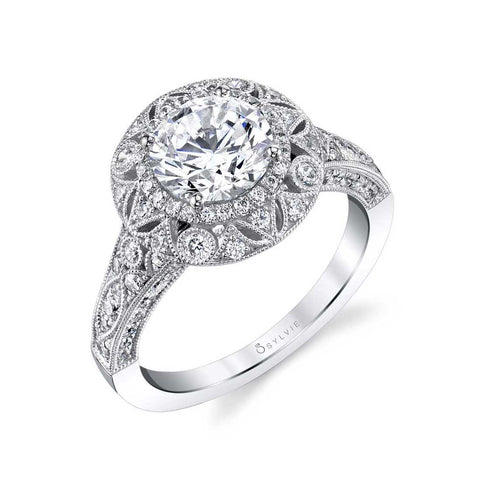 Vintage Inspired Engagement Ring S1866 - Chalmers Jewelers