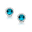Doves London Blue Topaz and Diamond Earrings E8522LBT