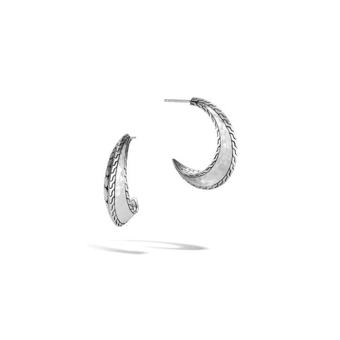 Dot Hammered Hoop Earring - Chalmers Jewelers