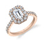 Emerald Cut Engagement Ring With Halo S1199-EM - Chalmers Jewelers