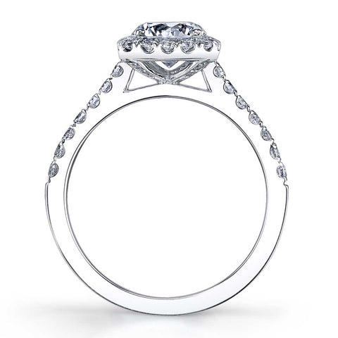 Classic Halo Engagement Ring S1475-RD - Chalmers Jewelers