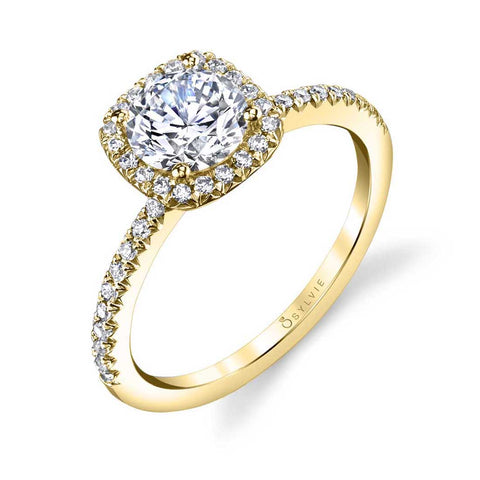 Classic Halo Engagement Ring S1526 - Chalmers Jewelers
