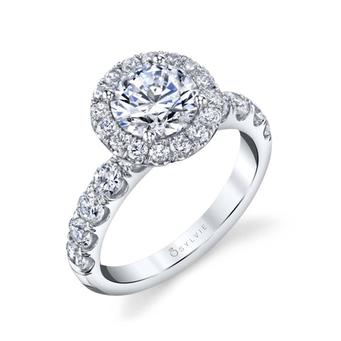 Halo Engagement Ring SBUP-125 - Chalmers Jewelers