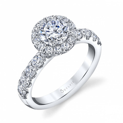 Halo Engagement Ring SBUP-98 - Chalmers Jewelers