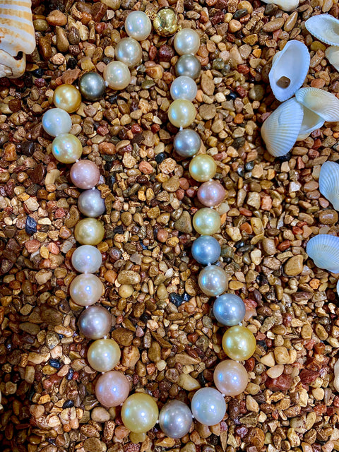 Multi Color South Sea Pearl Necklace