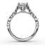 Fana Classic Diamond Engagement Ring with Detailed Milgrain Band 3065